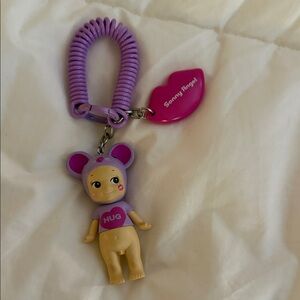 Purple Keychain with Figurine by Sonny Angel